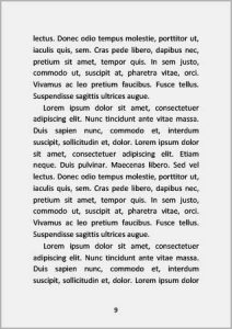 Obsah knihy, skladba stran v knize, text